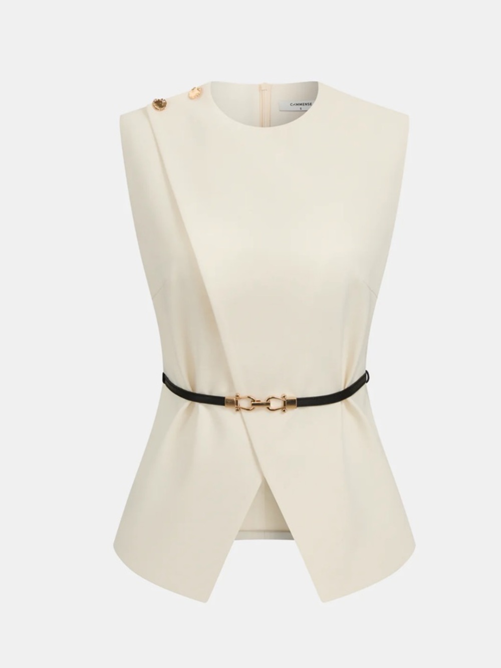 Commense Sleeveless Belted Top & Pleated Pants Set Size XL NWT - Picture 2 of 10